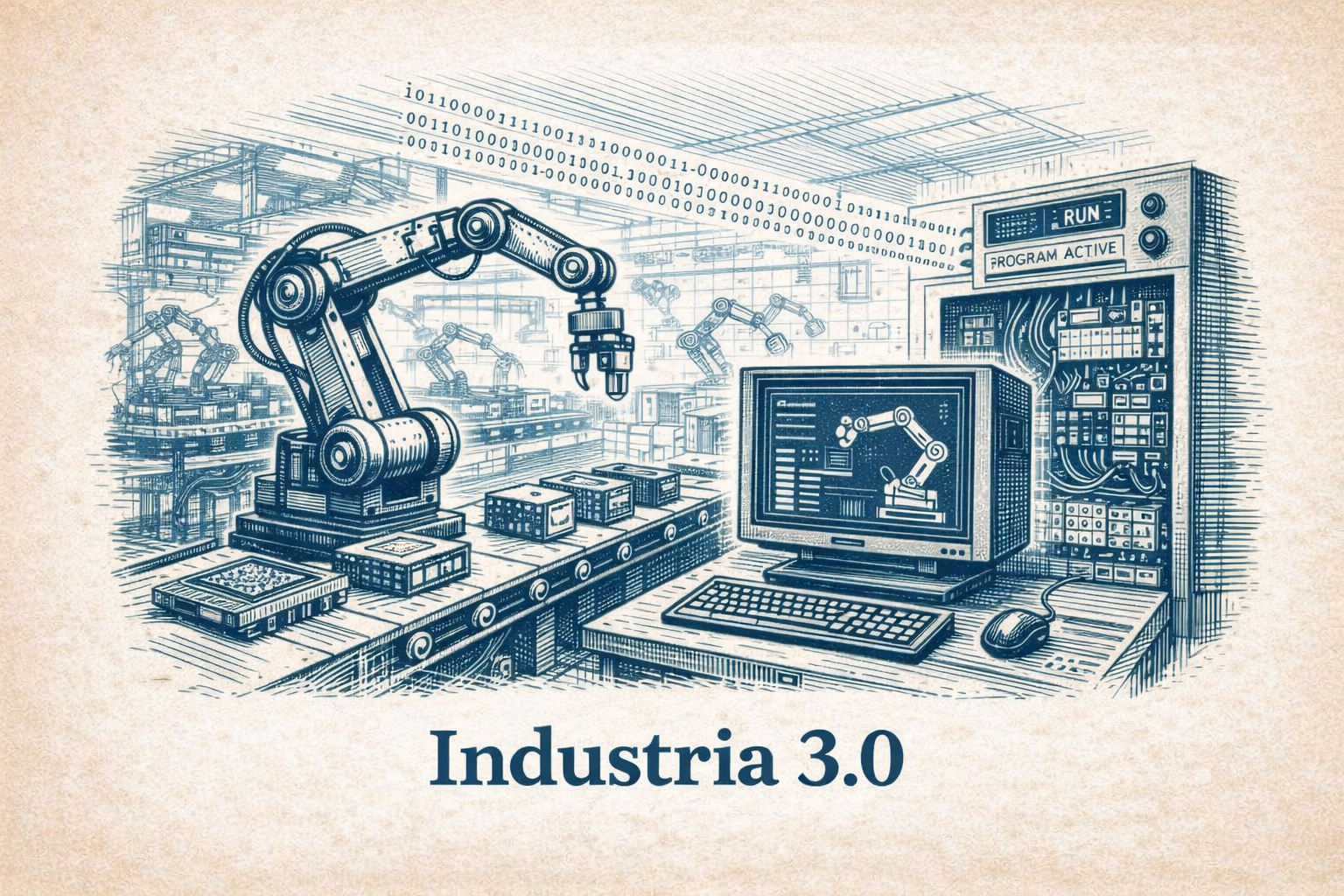 Industria 3.0 a accelerat automatizarea prin electronică și IT.